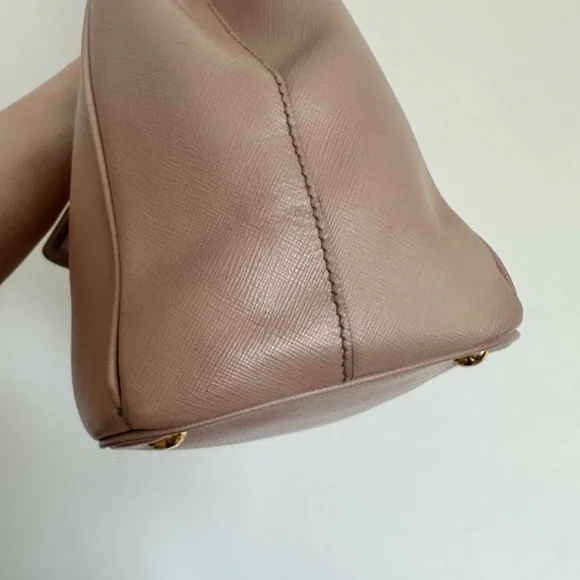 Prada Saffiano Lux Galleria Taupe Leather - Medium Size - Picture 7 of 10